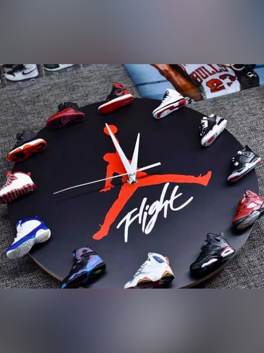 JORDAN 2D sneaker clock gifts Mini shoe clock AJ 1-12 most iconic mini sneaker3D